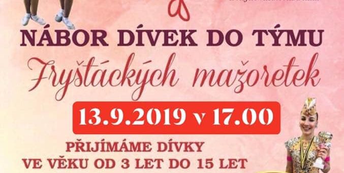 12.-13.9.2019 NÁBOR NOVÝCH MAŽORETEK